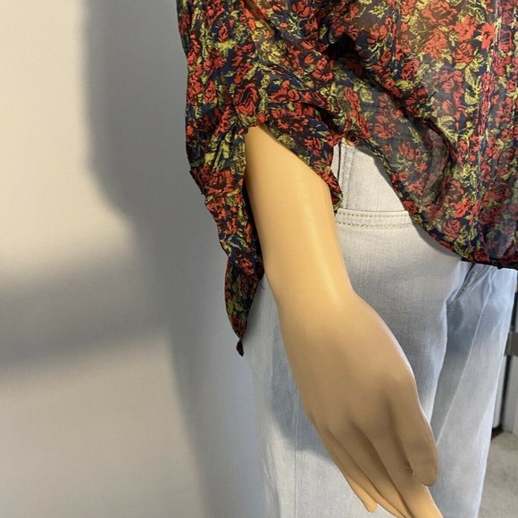 Free People XSmall Women's Top Summer Floral Print - Picture 9 of 9